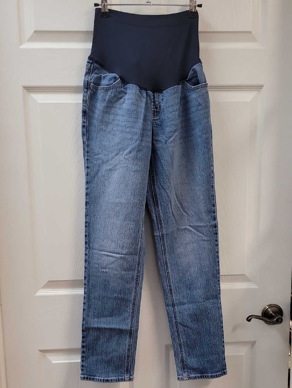 Maternity Old Navy Straight Leg Jeans with Navy Support Panel